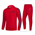 Жеке логотип жұмыс істеп тұрған Mens Polyester Sportsuit